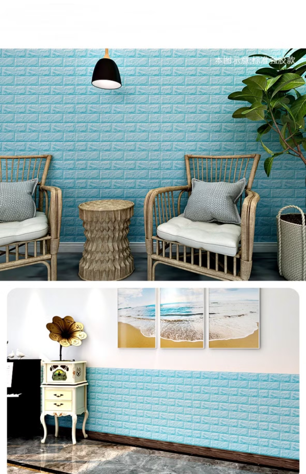 3D Wall Panels – 2mm Peel & Stick Brick Wallpaper | Self-Adhesive Foam Wall Décor