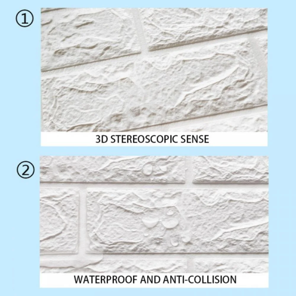3D Wall Panels – 2mm Peel & Stick Brick Wallpaper | Self-Adhesive Foam Wall Décor
