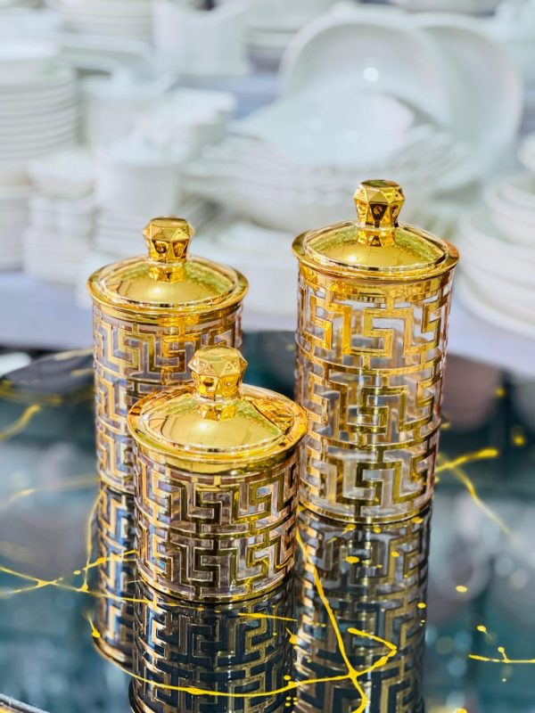 3-Piece Acrylic Jar Set – Durable & Stylish Storage
