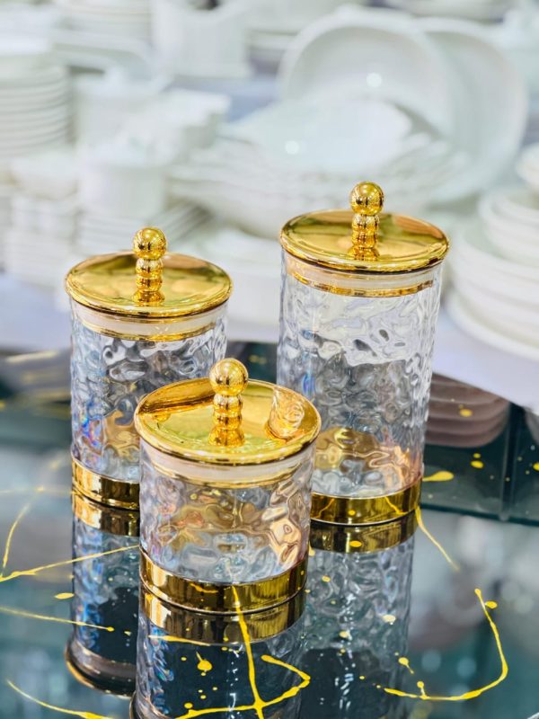 3-Piece Acrylic Jar Set – Durable & Stylish Storage