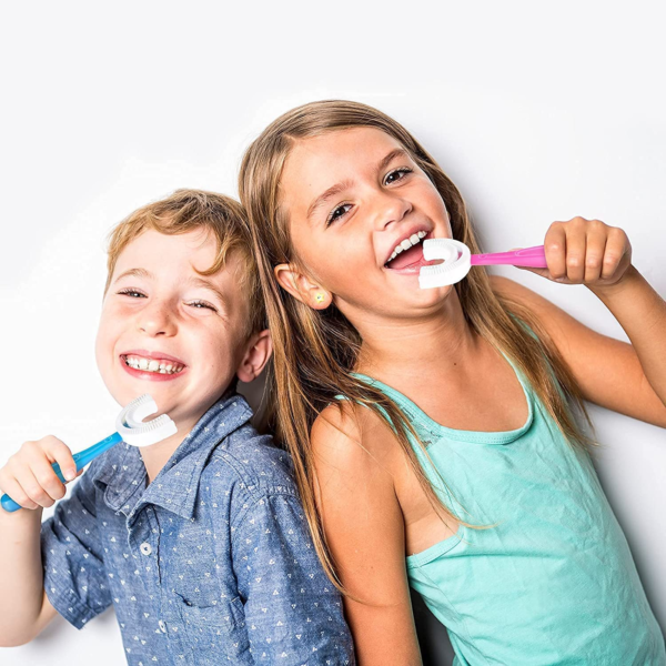 360° U-Shaped Baby Toothbrush | Silicone Kids Teether & Oral Care Brush