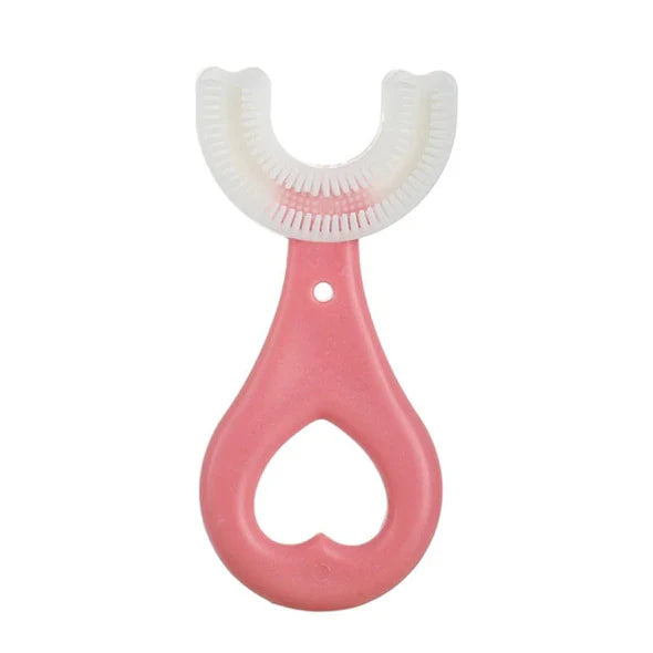 360° U-Shaped Baby Toothbrush | Silicone Kids Teether & Oral Care Brush