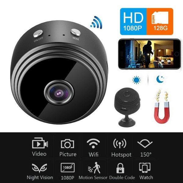 A9 Mini WiFi Camera – HD Wireless Security Camera with Night Vision, Motion Detection & DVR Recording for Home & Office