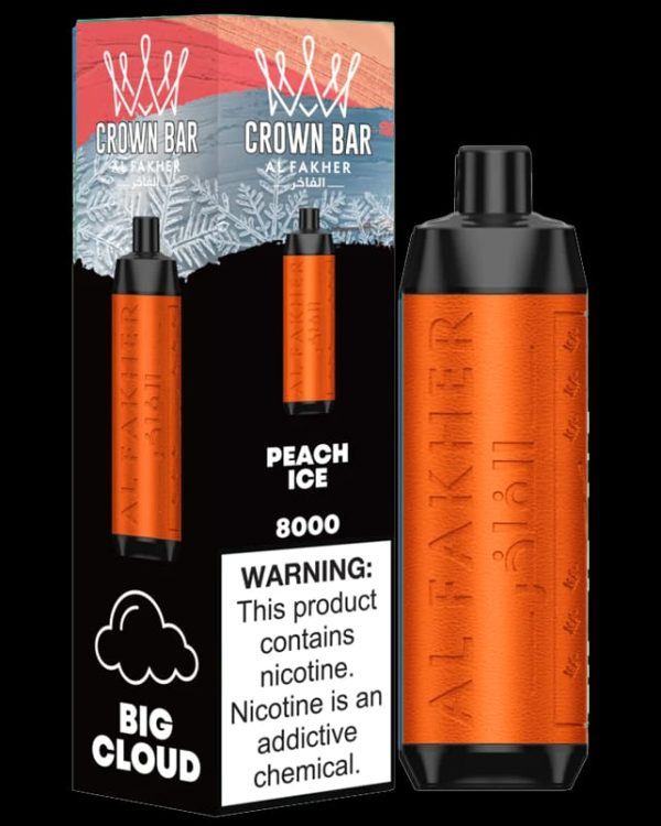Al Fakher Crown Bar – 8000 Puffs, 5mg Nicotine, Mesh Coil, Rechargeable Vape