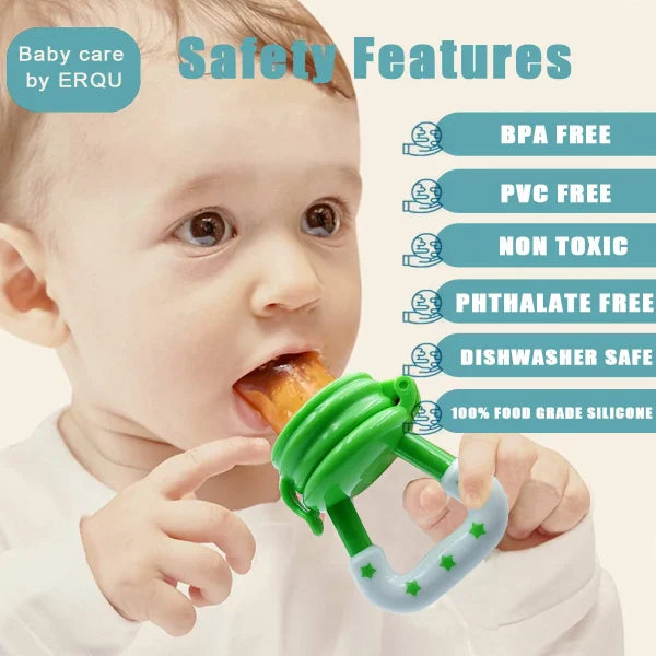Baby Fruit Feeder Pacifier | Silicone Teething Nibbler for Safe Feeding