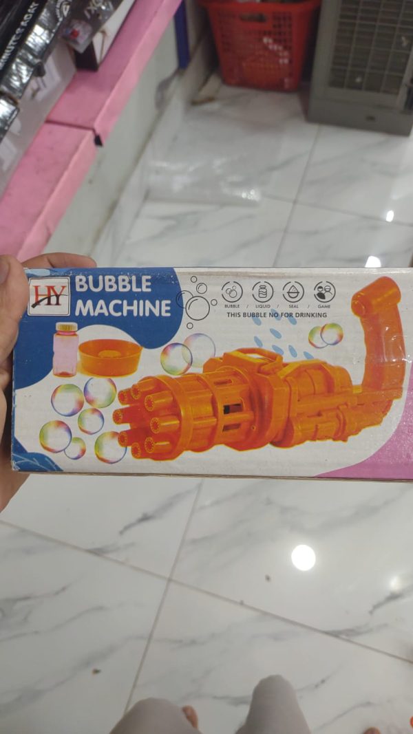 Bubble Gun Toy – Gatling Automatic Bubble Blower for Kids | Fun Indoor & Outdoor Play