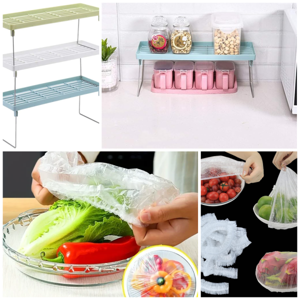 Buy 2 Stack-Up Shelves & Get 100 Disposable Food Bags Free!