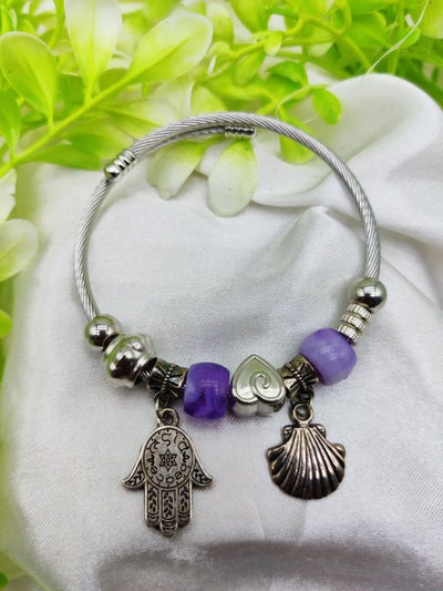 Imported Hamsa Hand Pandora Charm Bracelet – Symbol of Elegance & Protection