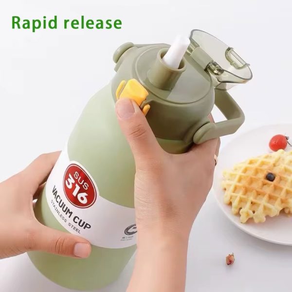 1000ml Stainless Steel Vacuum Insulated Water Bottle – Hot & Cold Thermos
