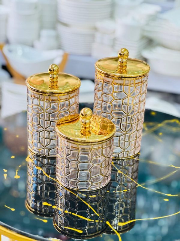 3-Piece Acrylic Jar Set – Durable & Stylish Storage