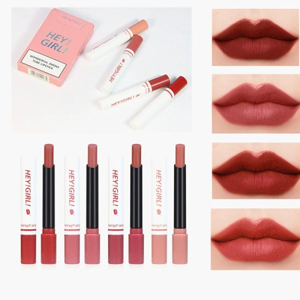 4-in-1 Cigarette Shape Matte Lipstick Set