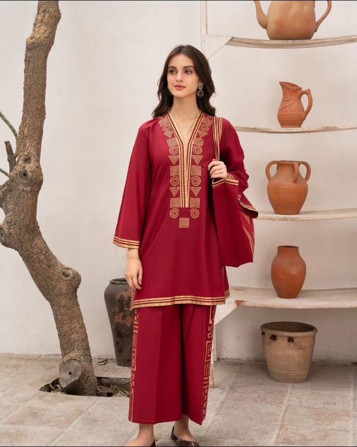 Elegant Linen 2Pcs Suit