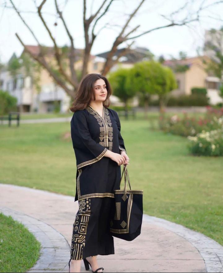 Elegant Linen 2Pcs Suit