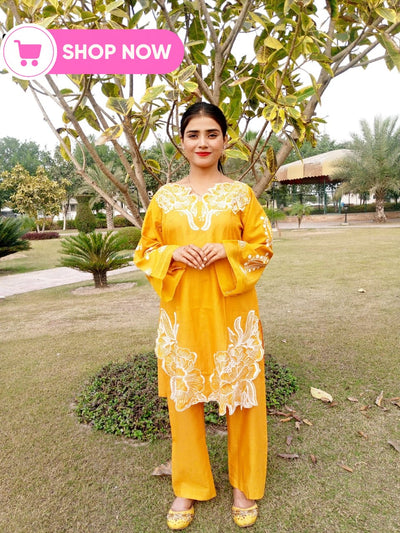 Embroidered Two-Piece Lawn Suit