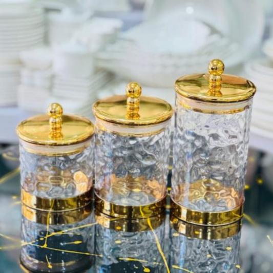3-Piece Acrylic Jar Set – Durable & Stylish Storage
