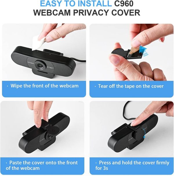 C960 EMEET 1080P HD Webcam with Dual Mics & Privacy Cover