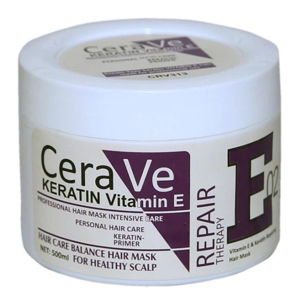 CeraVe Keratin Vitamin E Hair Mask 500ml – Deep Repair & Nourishment