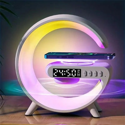 G63 RGB Light Bluetooth Speaker with Wireless Charging & Alarm Clock