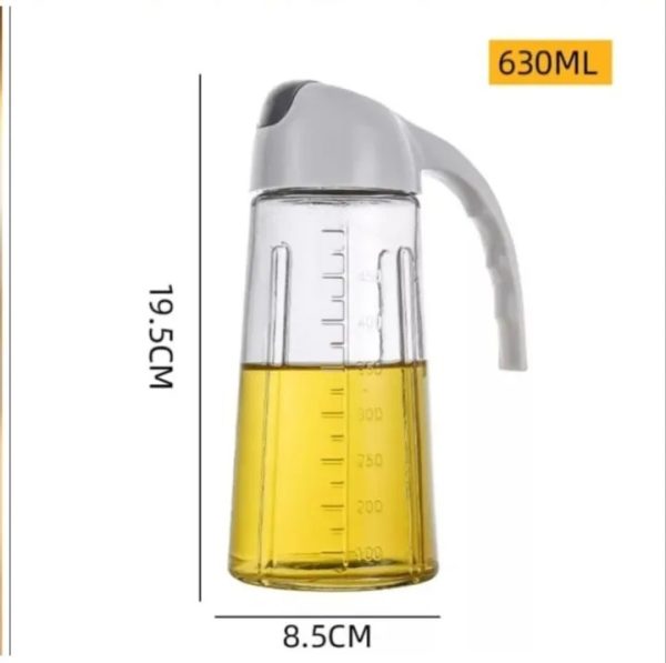 2-in-1 Glass Oil Dispenser Bottle – Pour & Spray (450ml)