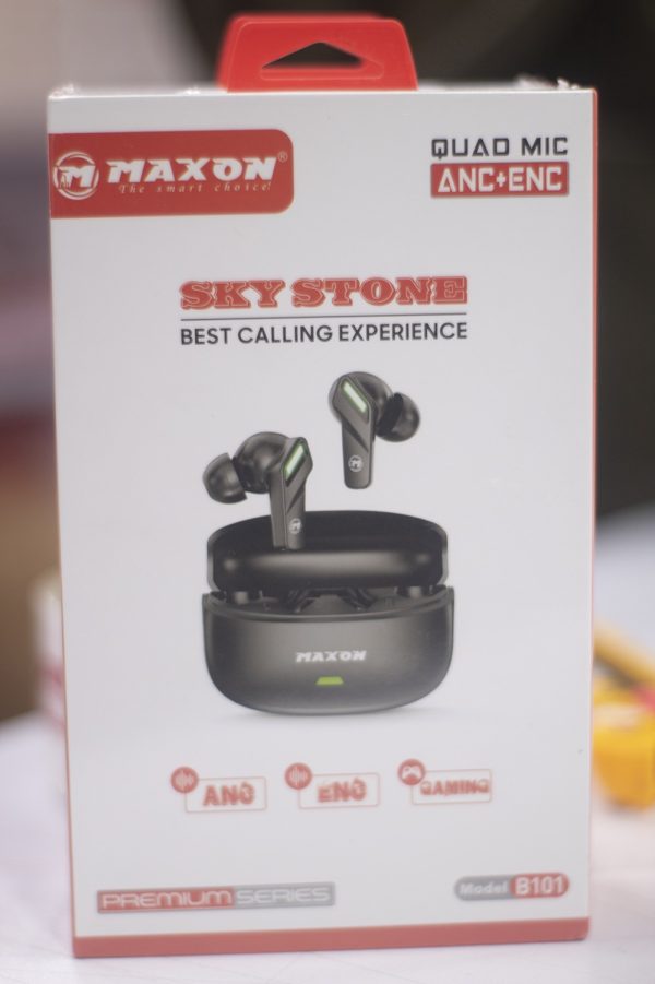 Maxon B-101 Sky Stone ANC Earbuds – Bluetooth 5.4