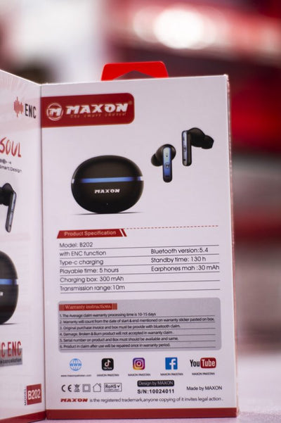 Maxon B-202 Sound Soul ENC Earbuds