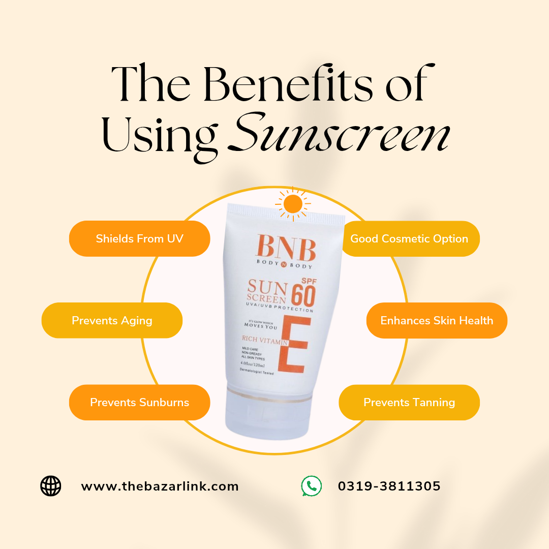 BnB Sunscreen SPF 60 (120ml)