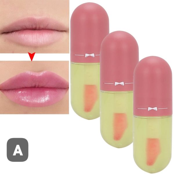Set Of 3 Lip Oil Gloss Volumising Lip Plump Enhancer Fuller Lip