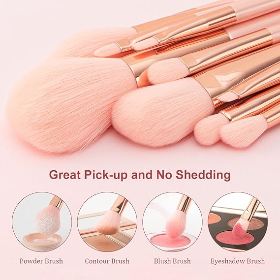 "Sweet Beauty 10-Piece Makeup Brush Set"