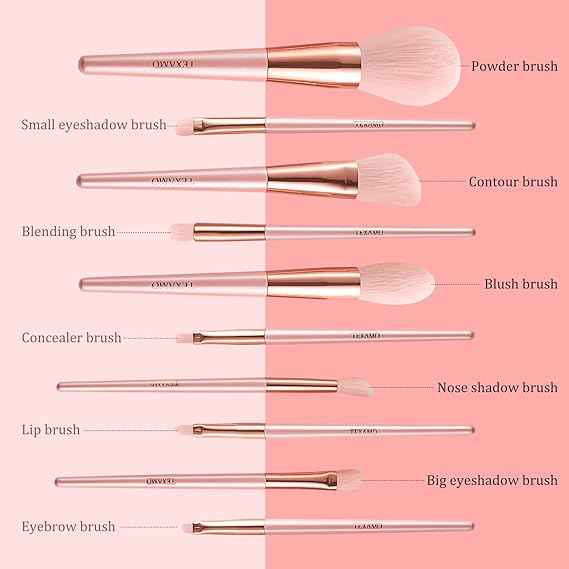"Sweet Beauty 10-Piece Makeup Brush Set"