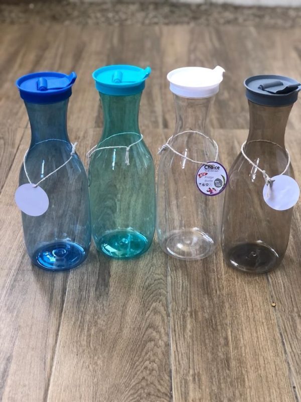 1.7L Large Transparent Water Bottle – Fridge & Daily Use (Random Color)