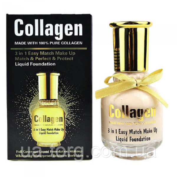 Wokali Collagen 3-in-1 Liquid Foundation | Easy Match & Flawless Coverage | 65ml