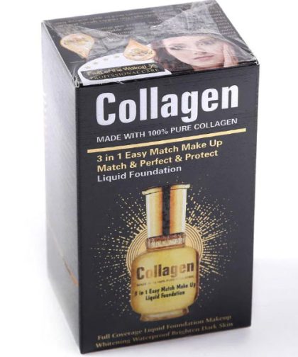 Wokali Collagen 3-in-1 Liquid Foundation | Easy Match & Flawless Coverage | 65ml