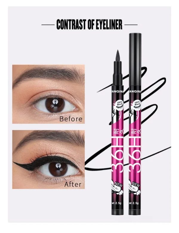 "Yanqina 2-in-1 Black Liquid Eyeliner & 3D Mascara Set"